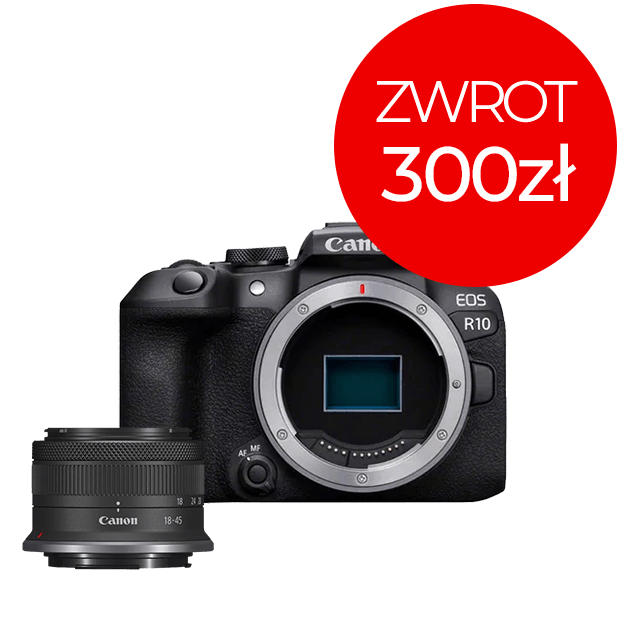 Zestaw aparat fotograficzny EOS R10 + RF-S 18-45mm F4.5-6.3 IS STM