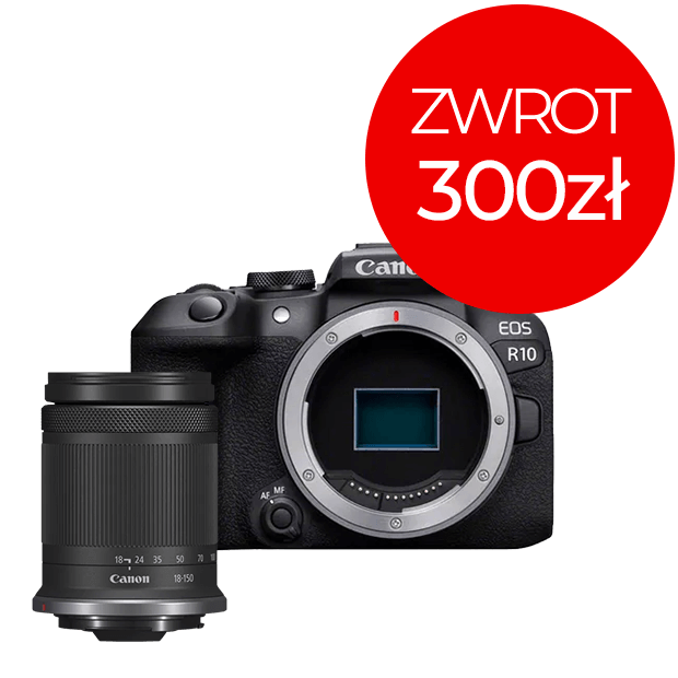 Zestaw aparat fotograficzny EOS R10 + RF-S 18-150mm F3.5-6.3 IS STM