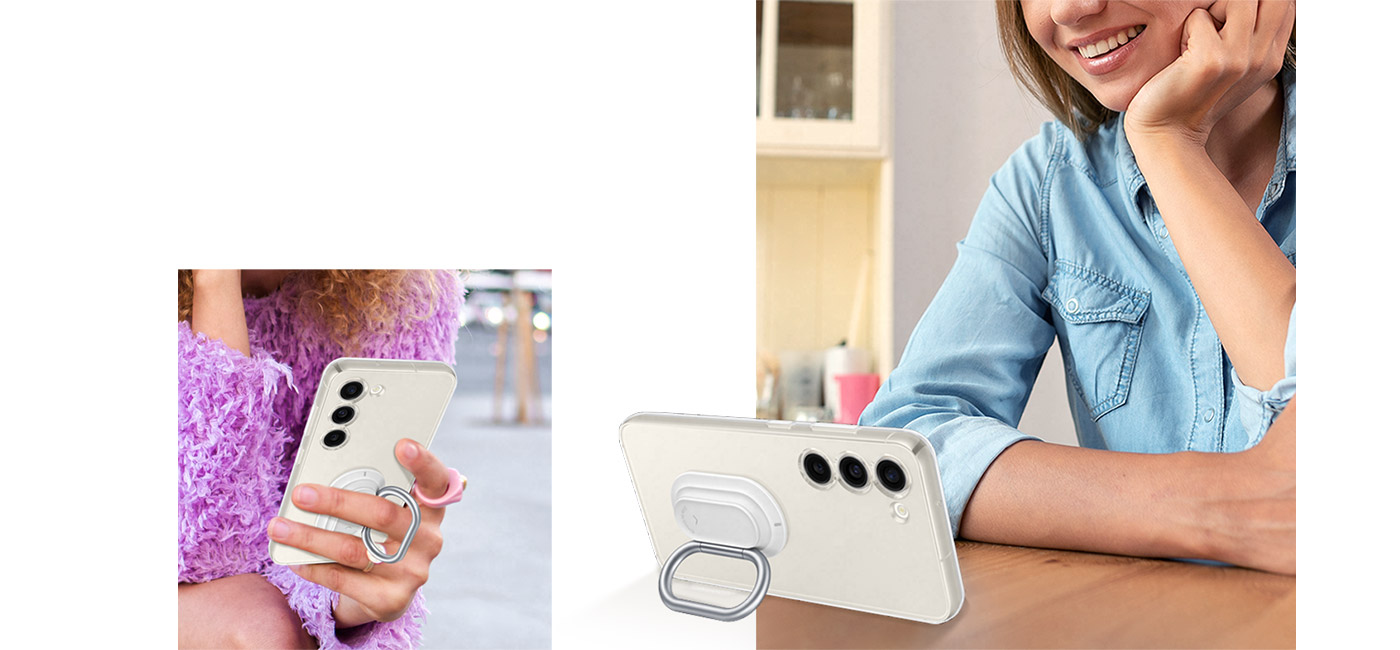 Clear Gadget Case posiada podpórkę