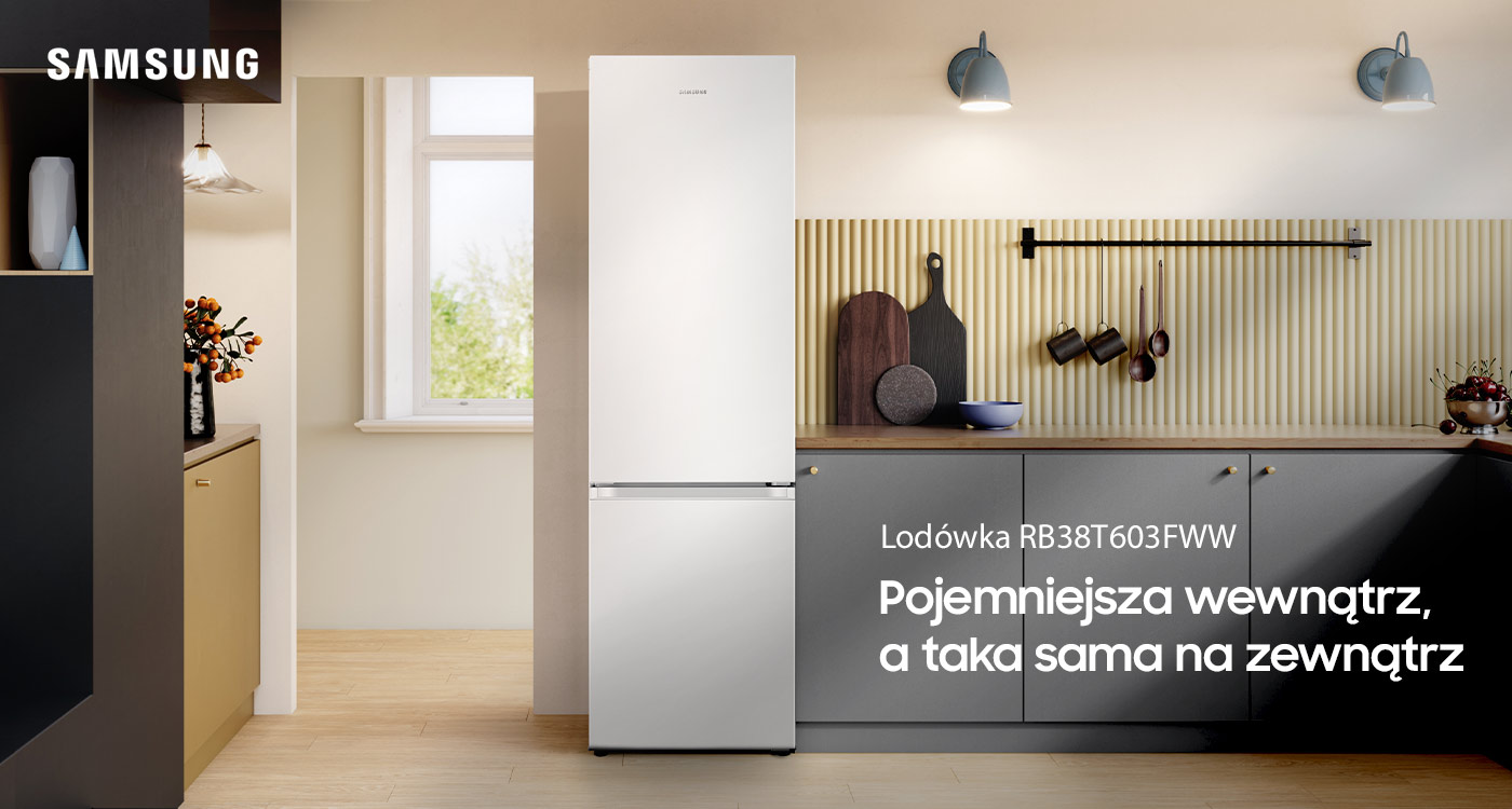 Dwudrzwiowa lodówka Samsung RB38T603FWW