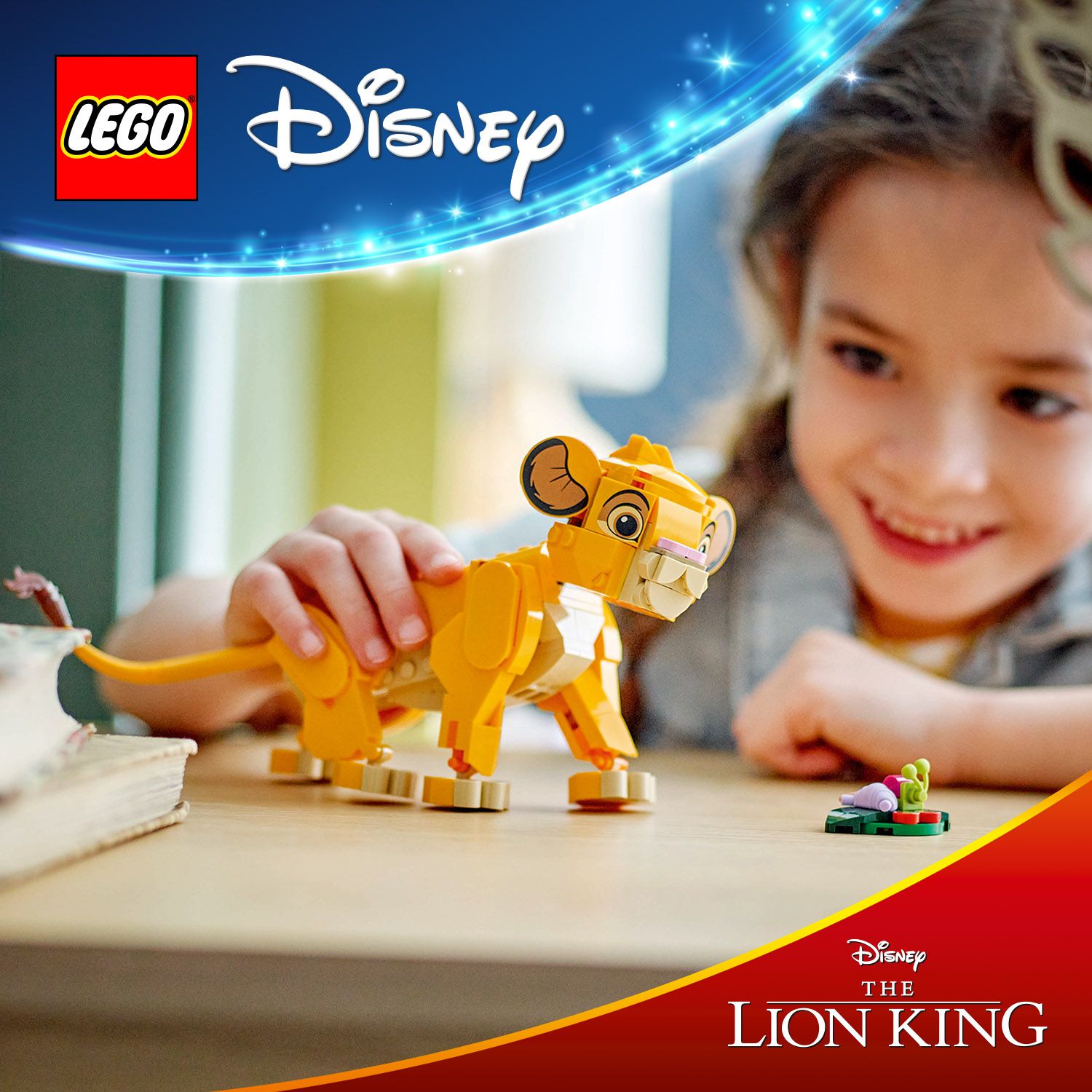 Lwiątko Simba z filmu Król Lew do zbudowania