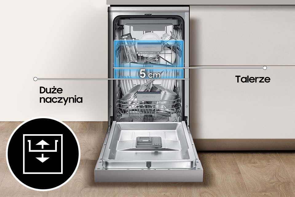 Możliwość regulacji wysokości kosza 