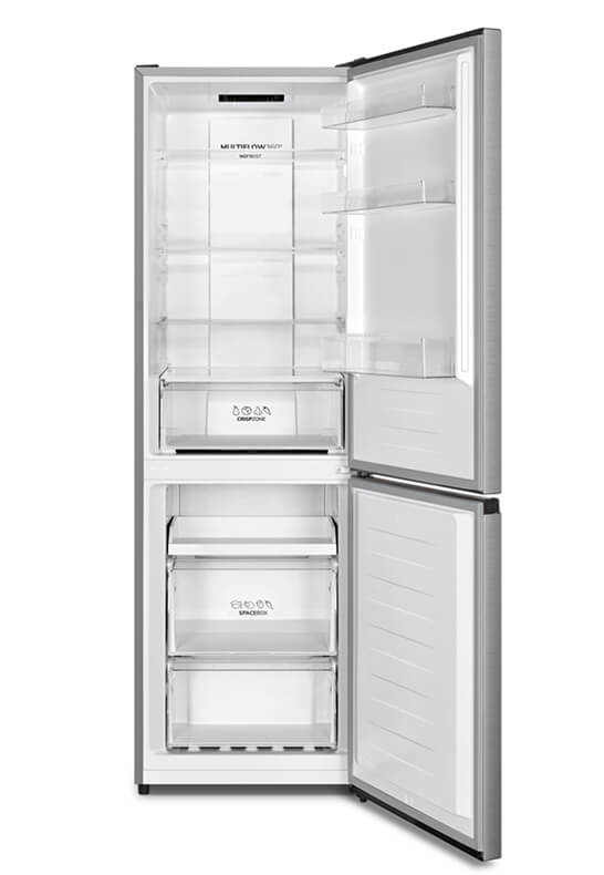 Lodówka Gorenje NRK619EPXL4 z zamrażalnikiem dolnym 186 cm Srebrna