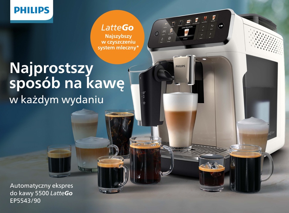 Ekspres Philips seria 5500 dostępny jest w porównywarce Ceneo
