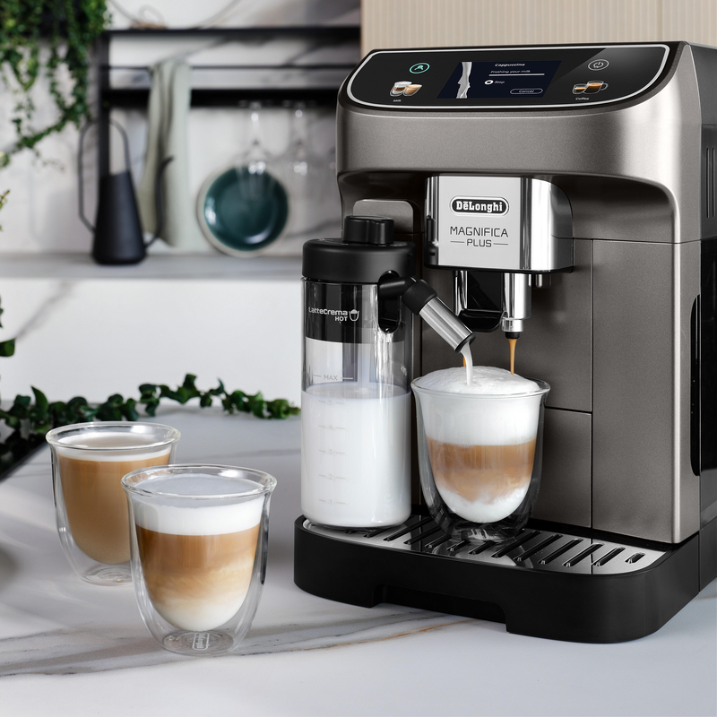 Delonghi Magnífica S plus De'Longhi Magnifica Plus Ekspres do Kawy, Srebrny/Czarny