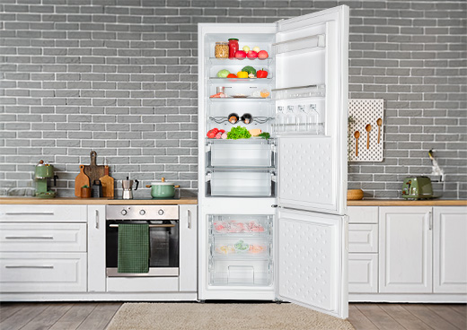 Lodówka MPM 311-FF-56 z zamrażalnikiem dolnym 196 cm Biała od 1499