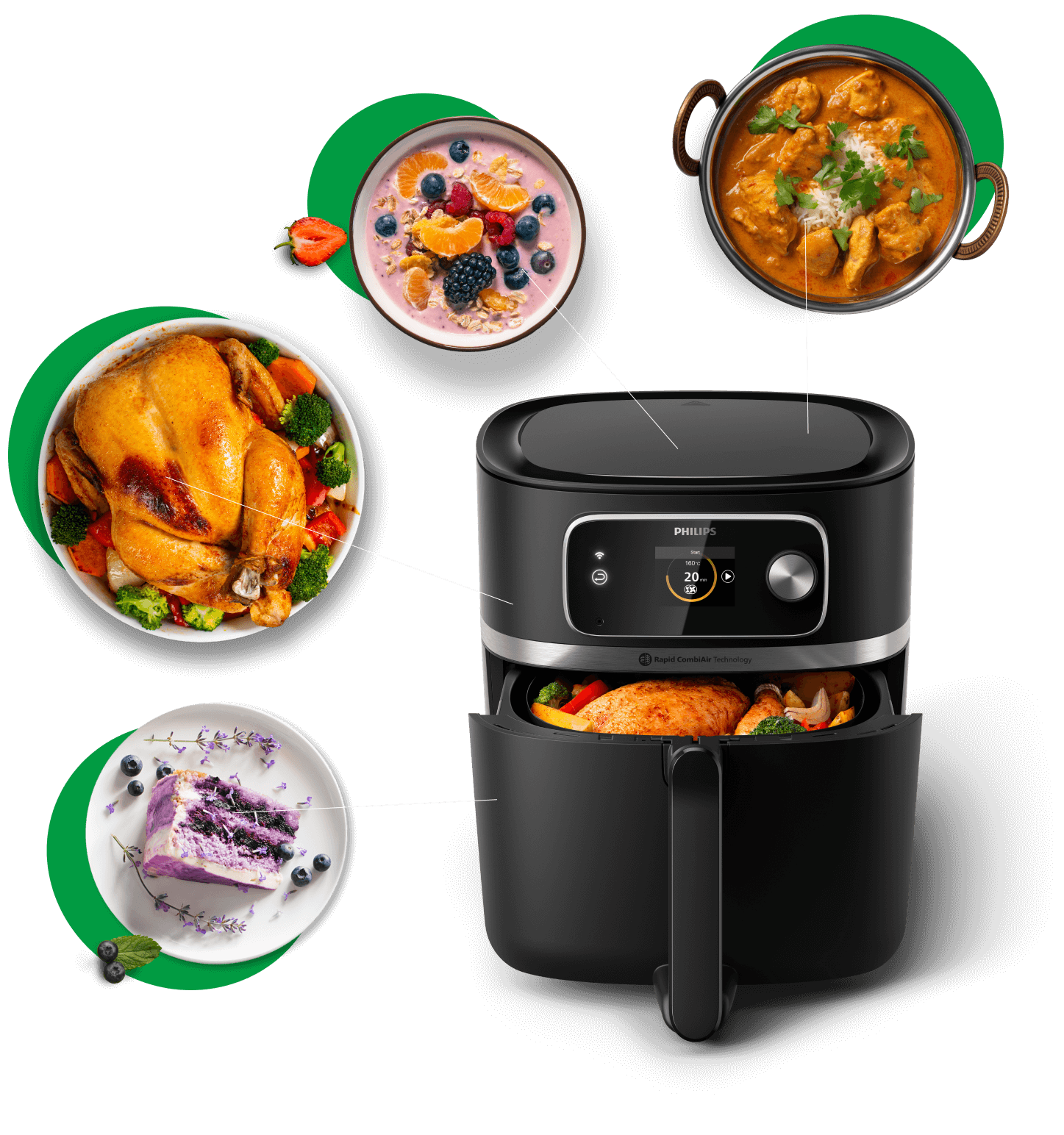 PHILIPS Ovi Smart XXL HD9867/90 Air Fryer Frytkownica beztłuszczowa -  niskie ceny i opinie w Media Expert