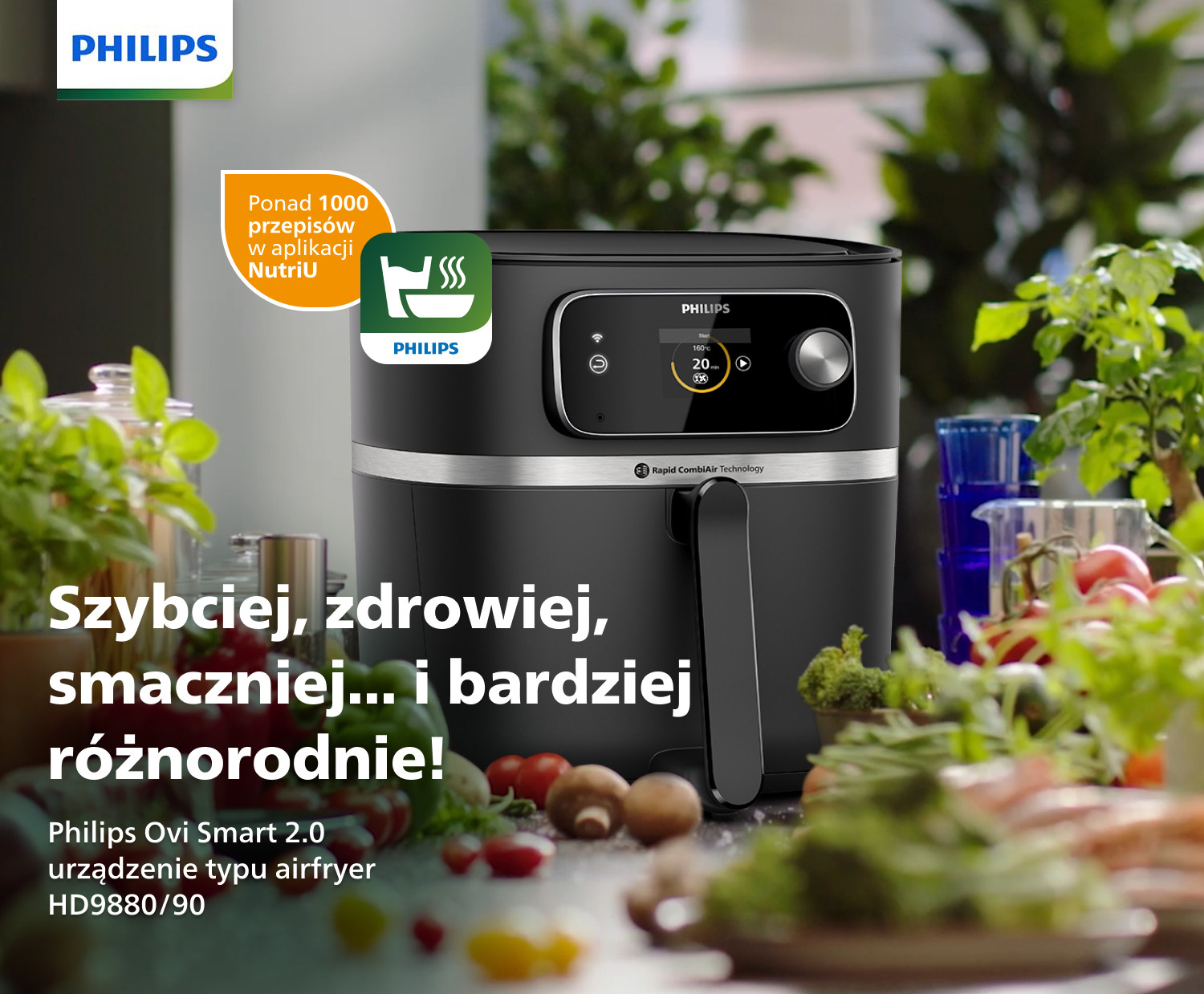 PHILIPS Ovi Smart XXL HD9867/90 Air Fryer Frytkownica beztłuszczowa -  niskie ceny i opinie w Media Expert