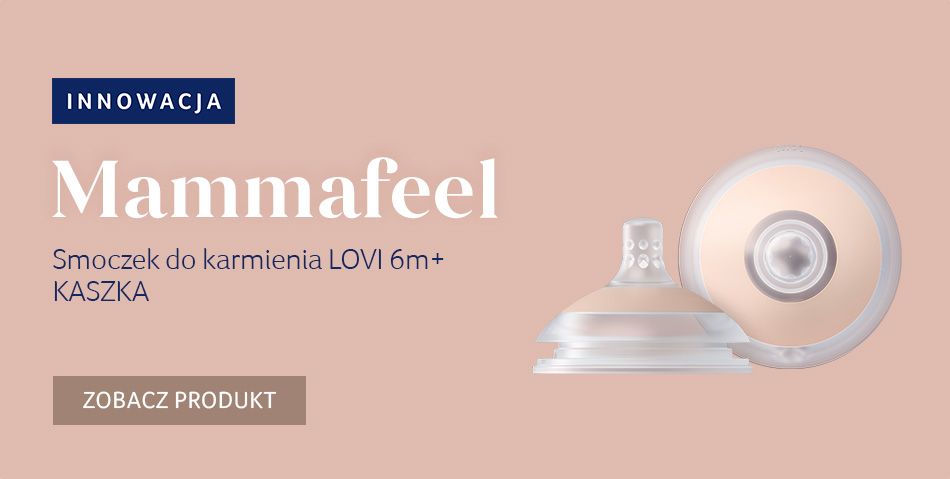 Smoczek dynamiczny do karmienia LOVI Mammafeel 6m+ ŚREDNI 1 szt.
