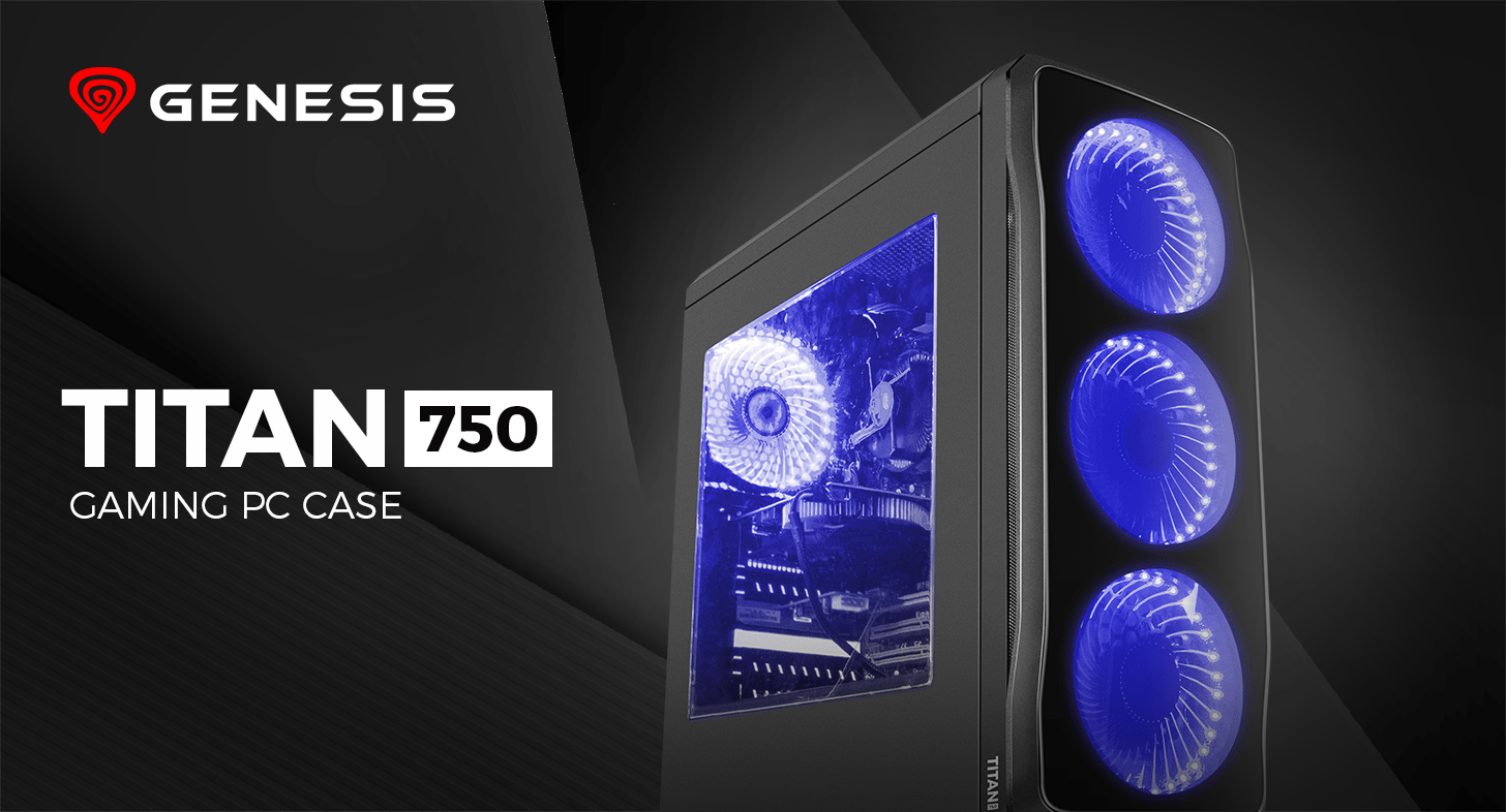 Obudowa komputerowa Genesis Titan 750 LED niebieski (NPC1126