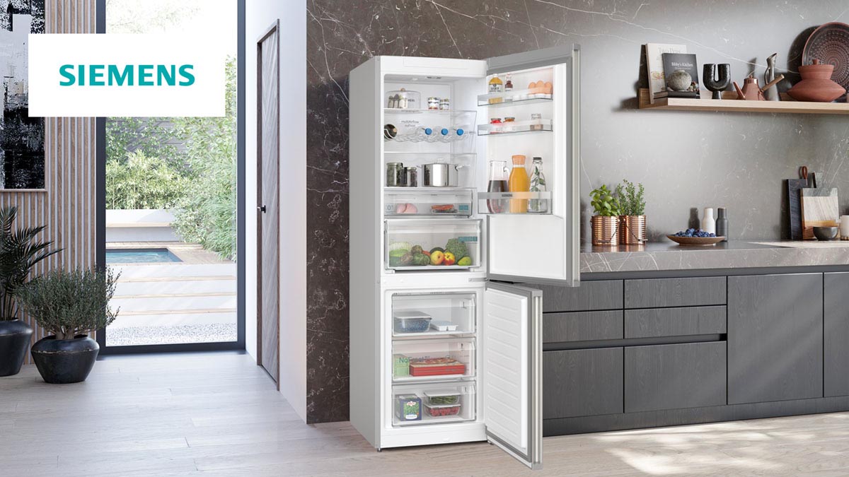 Lodówka Siemens iQ300 KG36NXIDF z zamrażalnikiem dolnym 186