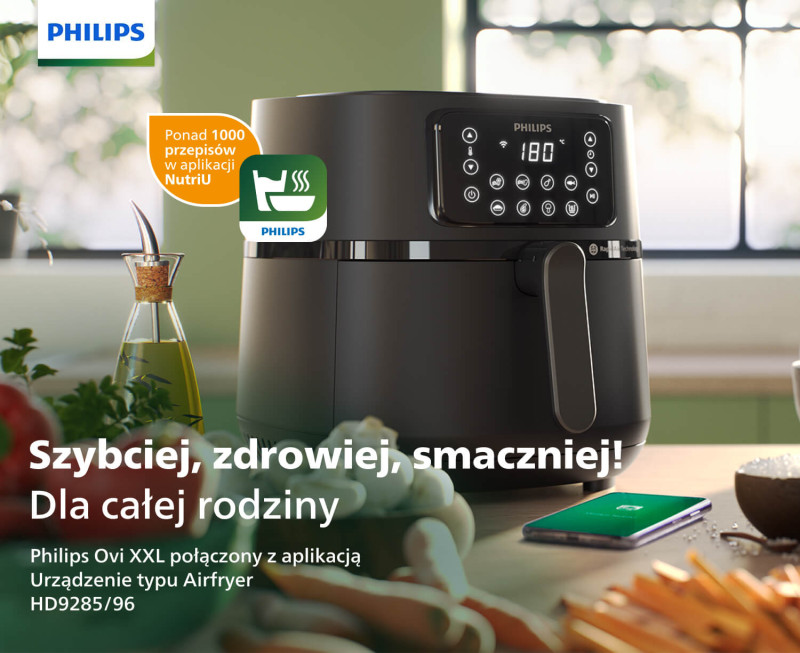 Frytkownica PHILIPS Ovi XXL HD9285/96 z misą do pieczenia i tacą do  grillowania - Opinie i ceny na