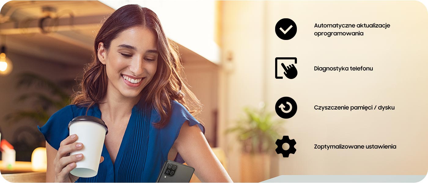 Interaktywna diagnostyka telefonu i optymalizacja w aplikacji Samsung Members