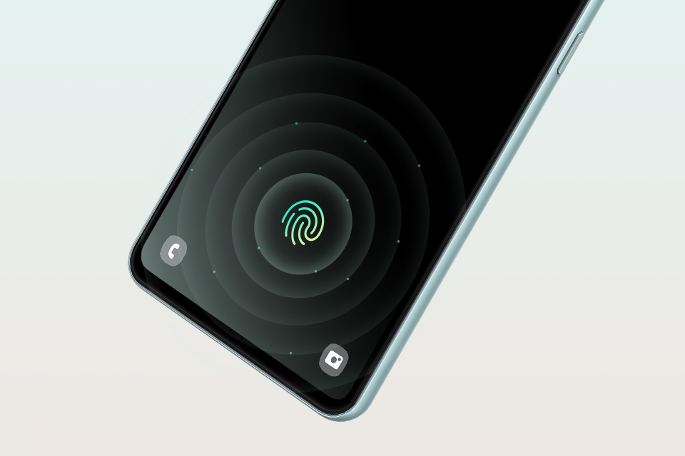 samsung galaxy m55 czytnik linii papilarnych