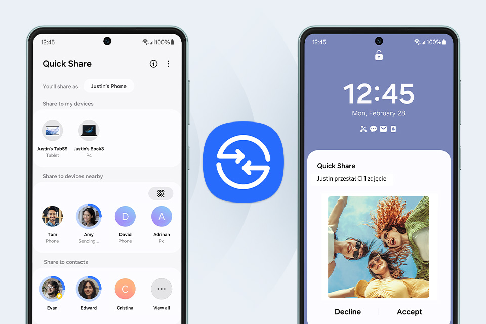 samsung galaxy m55 quick share