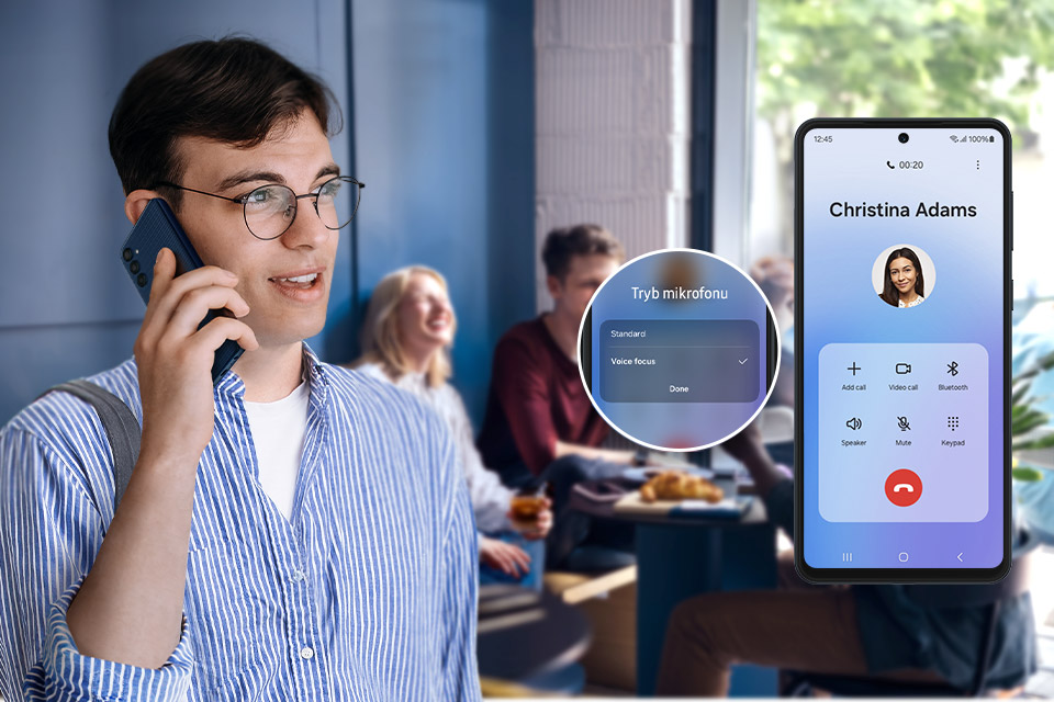 samsung galaxy m55 voice focus