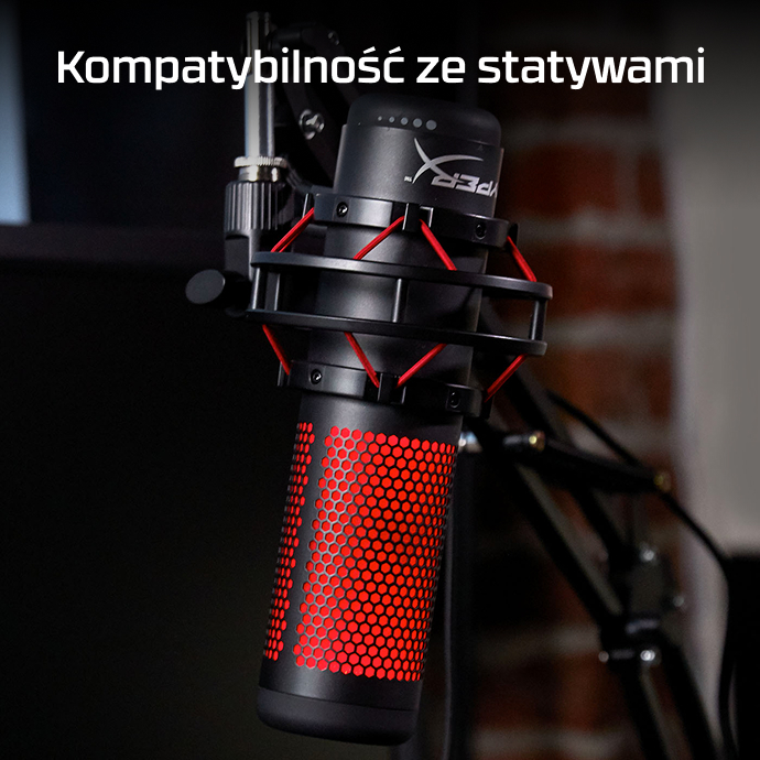 HyperX QuadCast Czarny (4P5P6AA) - Opinie i ceny na Ceneo.pl